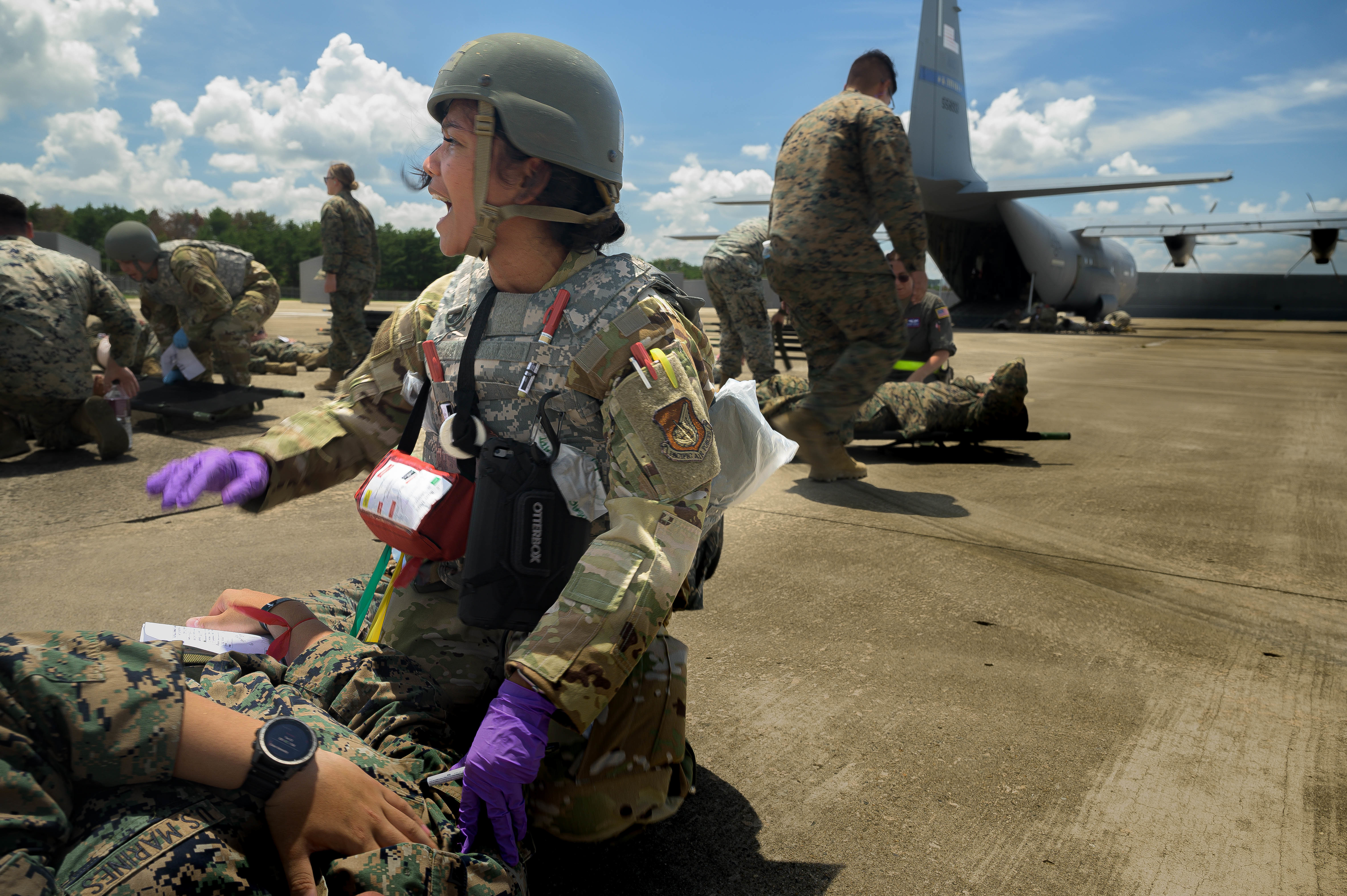 AE teams train for high-stress mass casualty response during local training